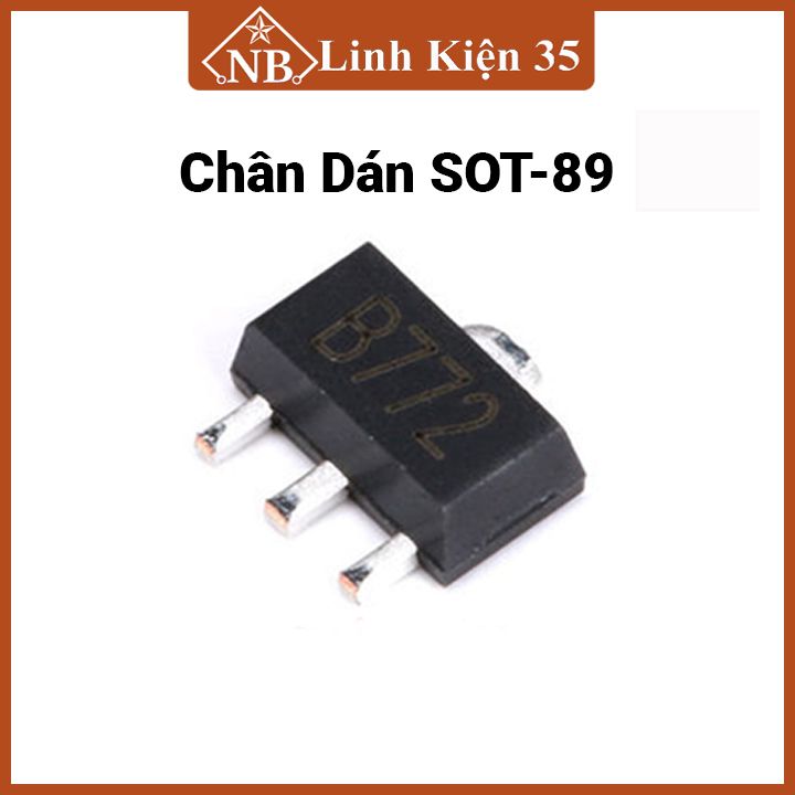 Combo 10 transistor pnp b772 3a-30v to-216 / sot-89