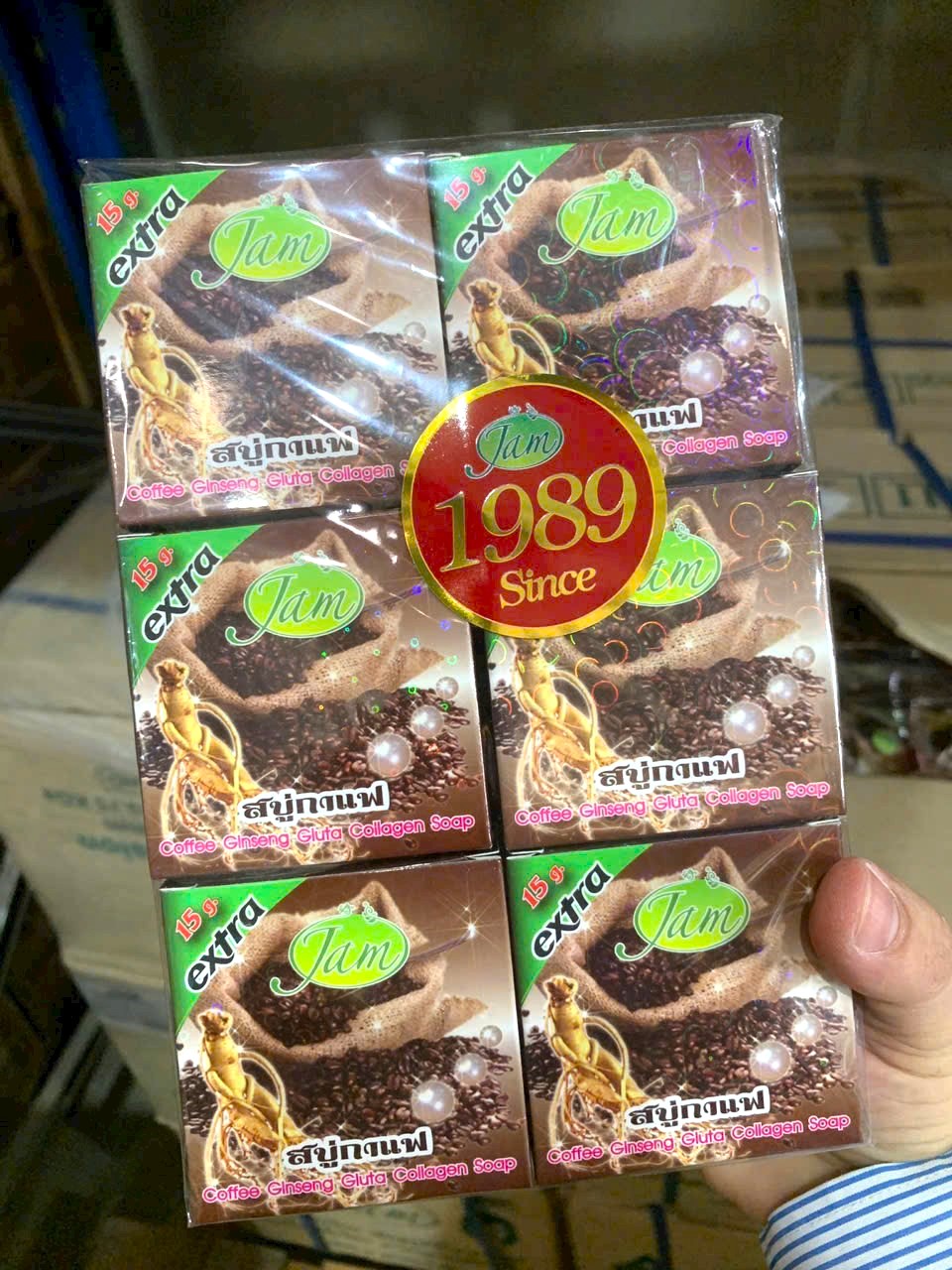 [Chính Hãng] Lố 12 Cục Xà Phòng Jam Thái Lan