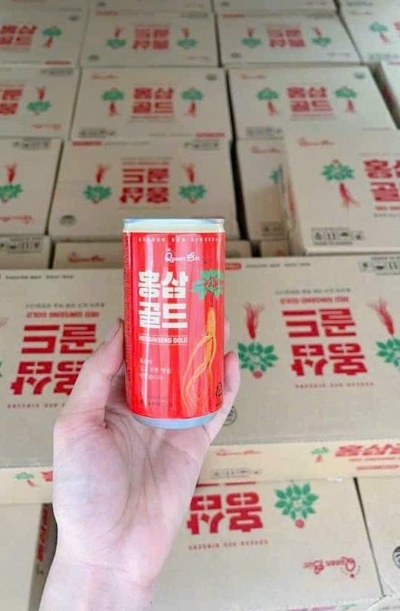 Nước Hồng Sâm Lon Queen Bin Hàn Quốc Thùng 30 lon x 175ml