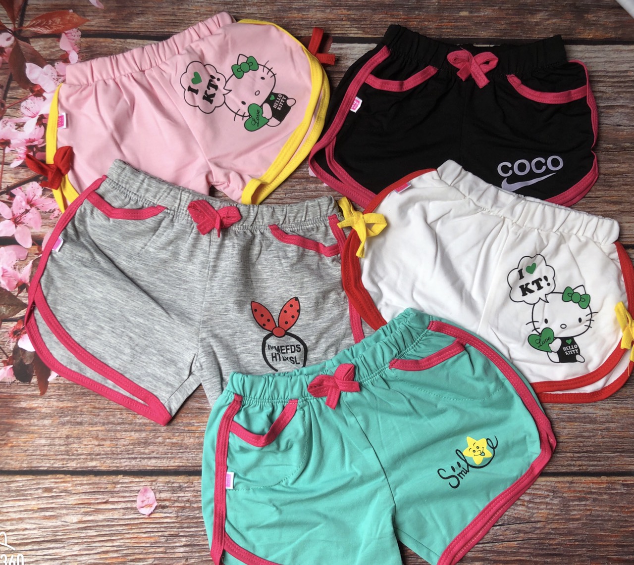 Quần short bé gái từ 5kg-34kg