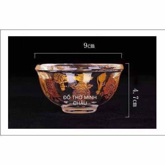 CHÉN PHA LÊ 8 CÁT TƯỜNG 7 cm