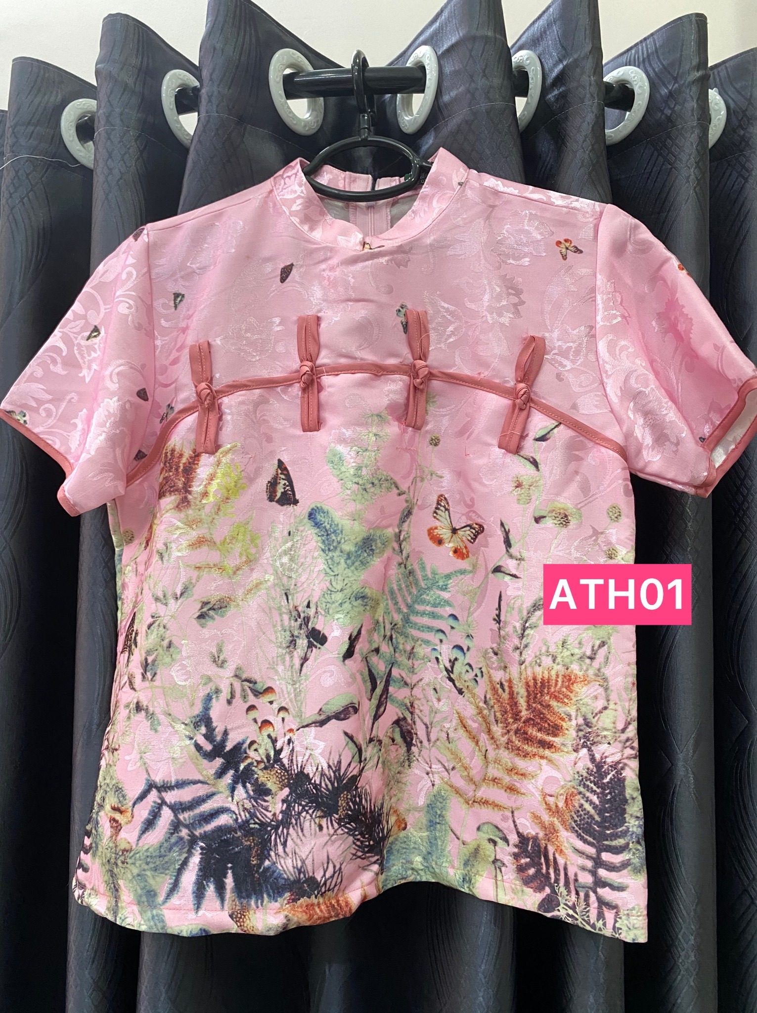 Áo Gấm Cổ Tàu