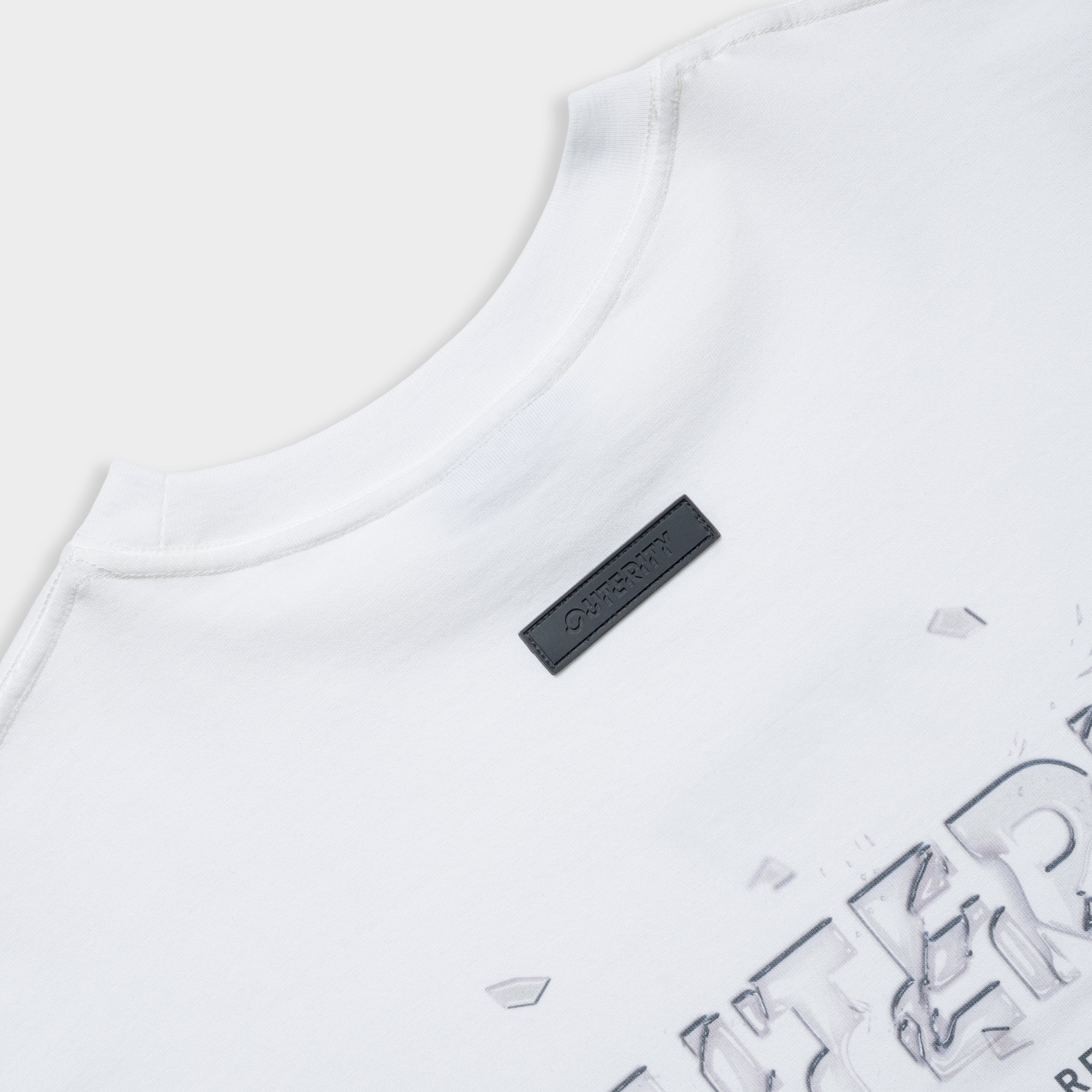 Áo thun Outerity Break Down Logo / Trắng - ORT.B 134
