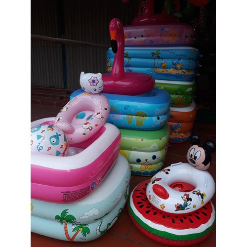 Phao bơi hình thú xỏ chân cho bé ( nhiều màu )