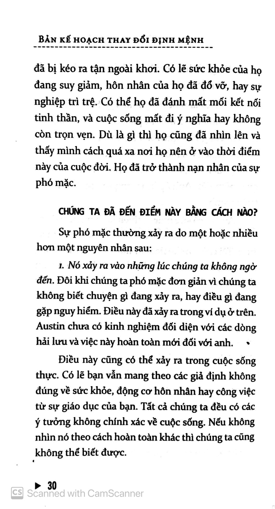 Bản Kế Hoạch Thay Đổi Định Mệnh