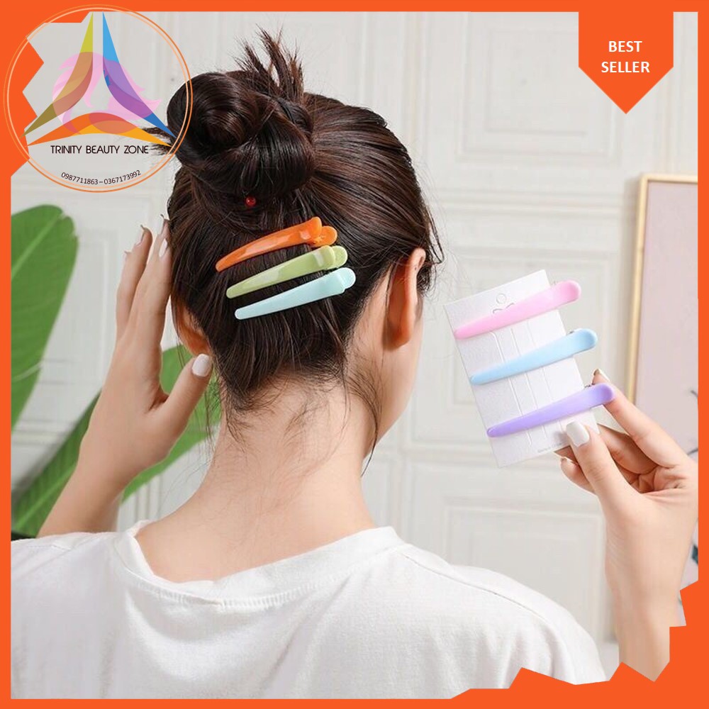 Kẹp mỏ vịt giúp cố định tóc khi nhuộm