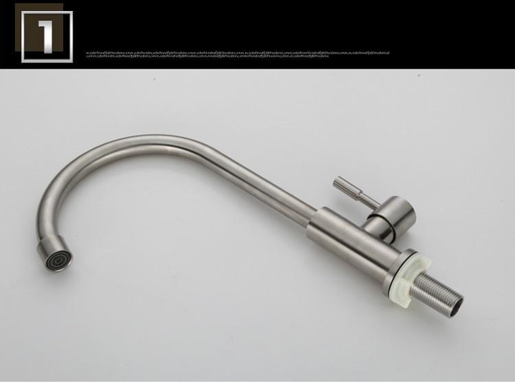 Vòi rửa chén bát lạnh Inox 304