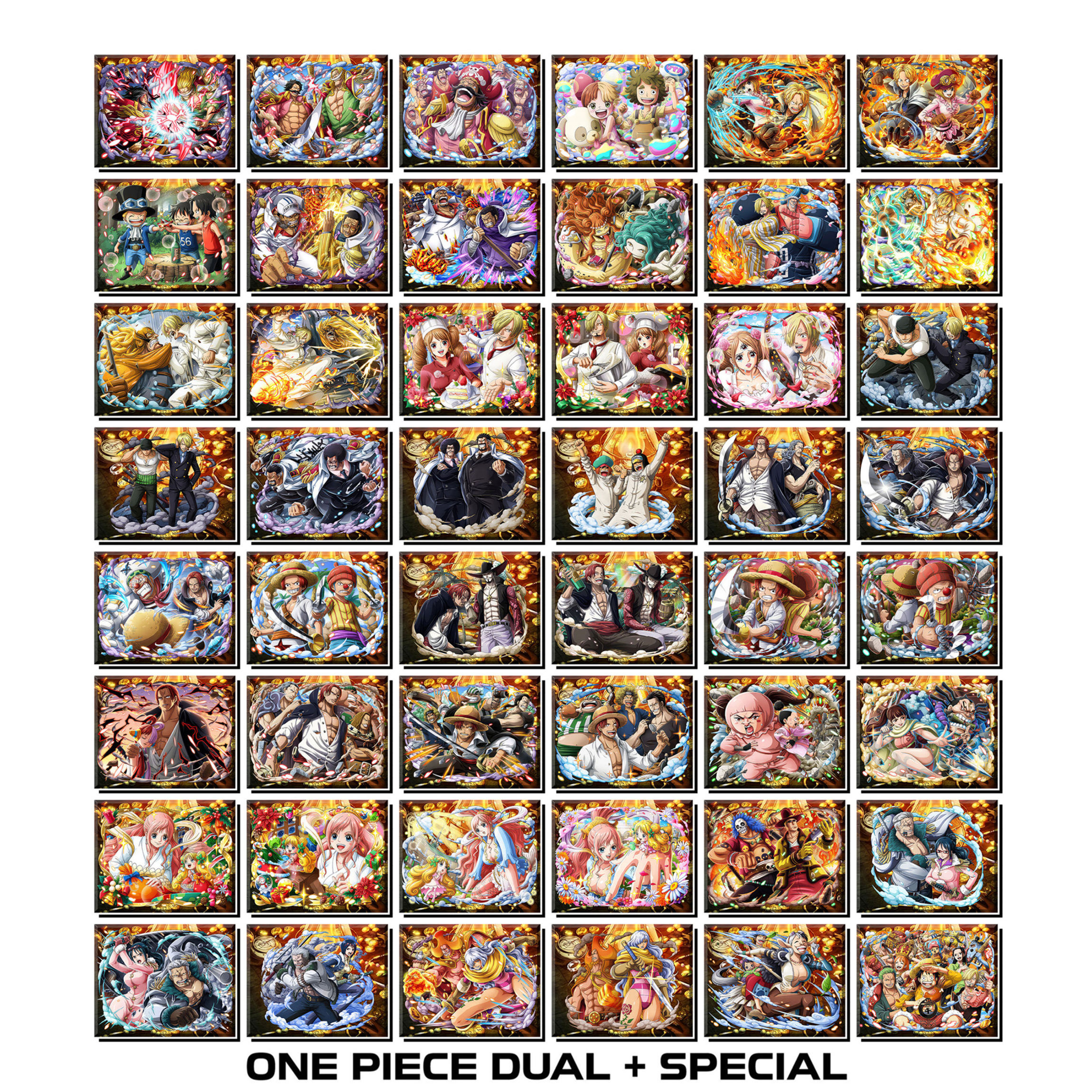 [Độc Quyền Phản Quang 7 Màu] - Phần 5 - Thẻ Bài One Piece - Dual Character & Special