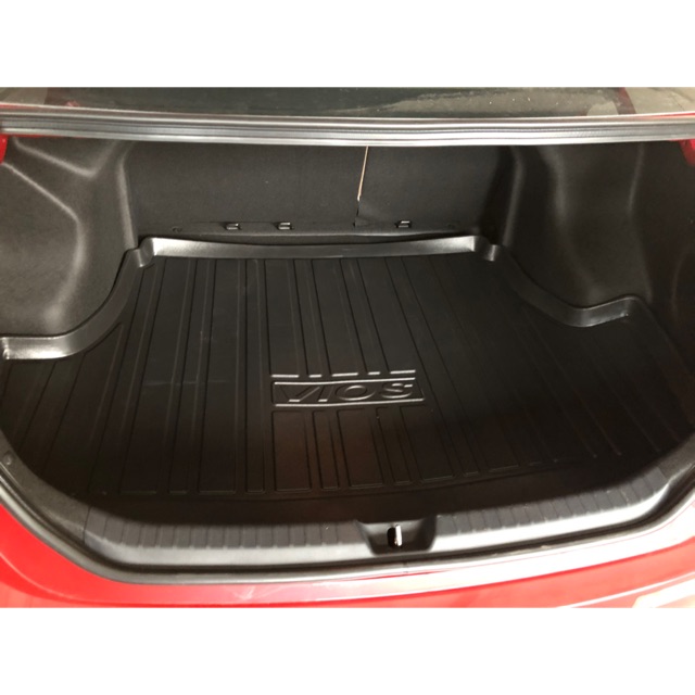 Lót Cốp Nhựa Xe Vios 2008 2009 2010 2011 2012 2013 Chất Liệu Nhựa Dẻo Cao Cấp Chống Thấm Nước, Không Mùi, Có Độ Bền Cao, Dễ Dàng Vệ Sinh Lau Rửa