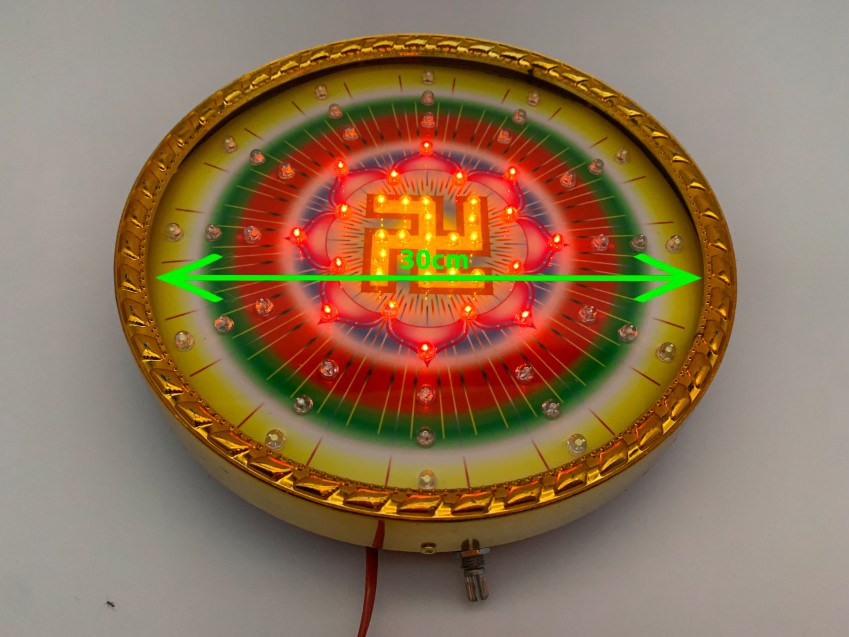 Lights LED kaleidoscope-lotus flower edge super durable-the halo of Guan Yin Buddha