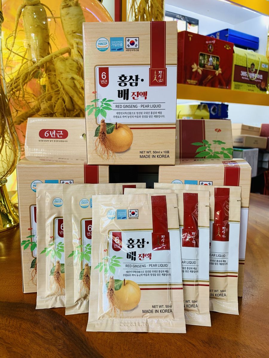 NƯỚC HỒNG SÂM LÊ - HỘP 30 GÓI