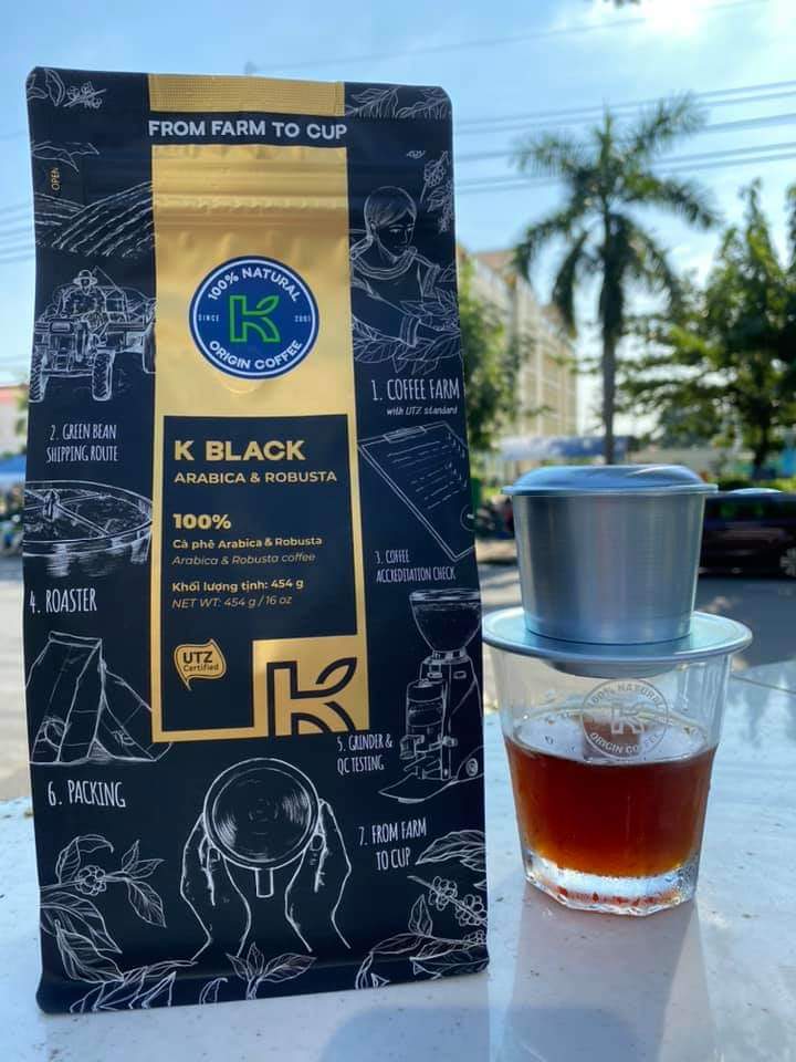 [HCM]CÀ PHÊ RANG XAY K BLACK 454G