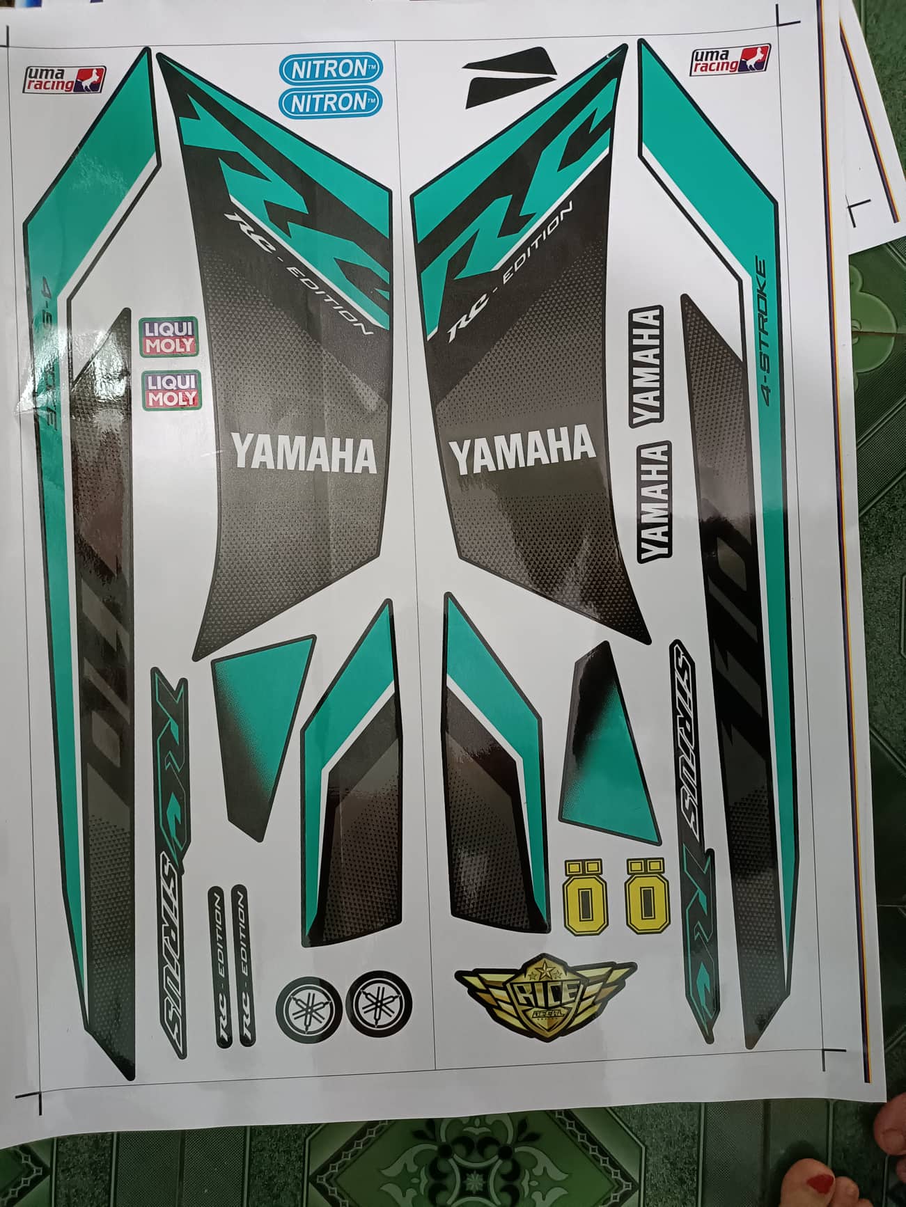 tem rời sirius RC, ko bay màu