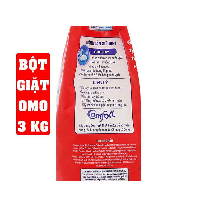 [HCM]BỘT GIẶT OMO 3KG [shophoakho]