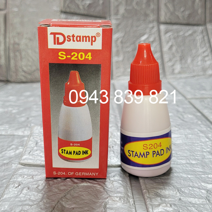 Mực con dấu đóng trên giấy TDStamp S-204 (28ml)