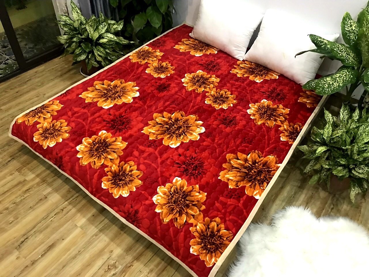 Thảm cừu trải giường cao cấp 1,8x2m