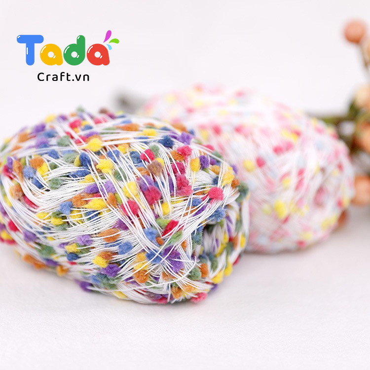 Len Pompom Mix Color 50gr