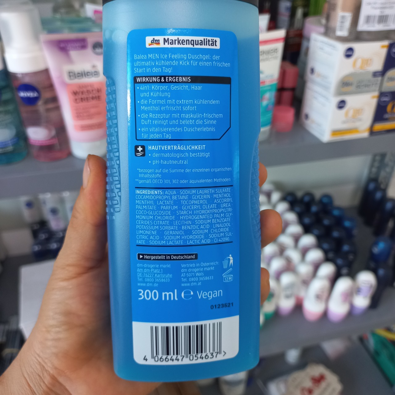 Sữa Tắm Gội Nam 3in1 BALEA [ Nội Địa Đức]