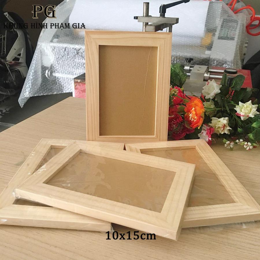 Combo 4 khung hình để bàn gỗ tự nhiên kt 10x15cm - khung hình phạm gia PGG3