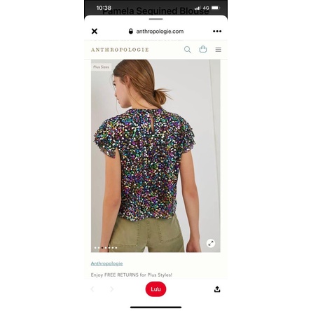 Áo sequin nữ anthropologie
