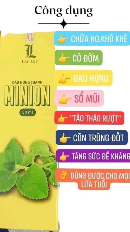 Dầu húng chanh Minion 30ml