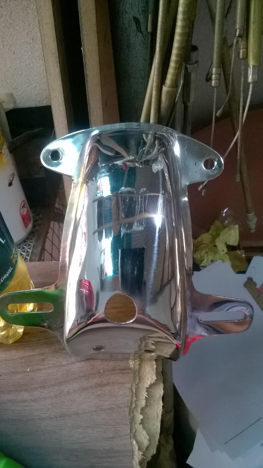 cóc dè gắn đèn hậu+ bảng số cho honda 67 , Cd, Cl-inox