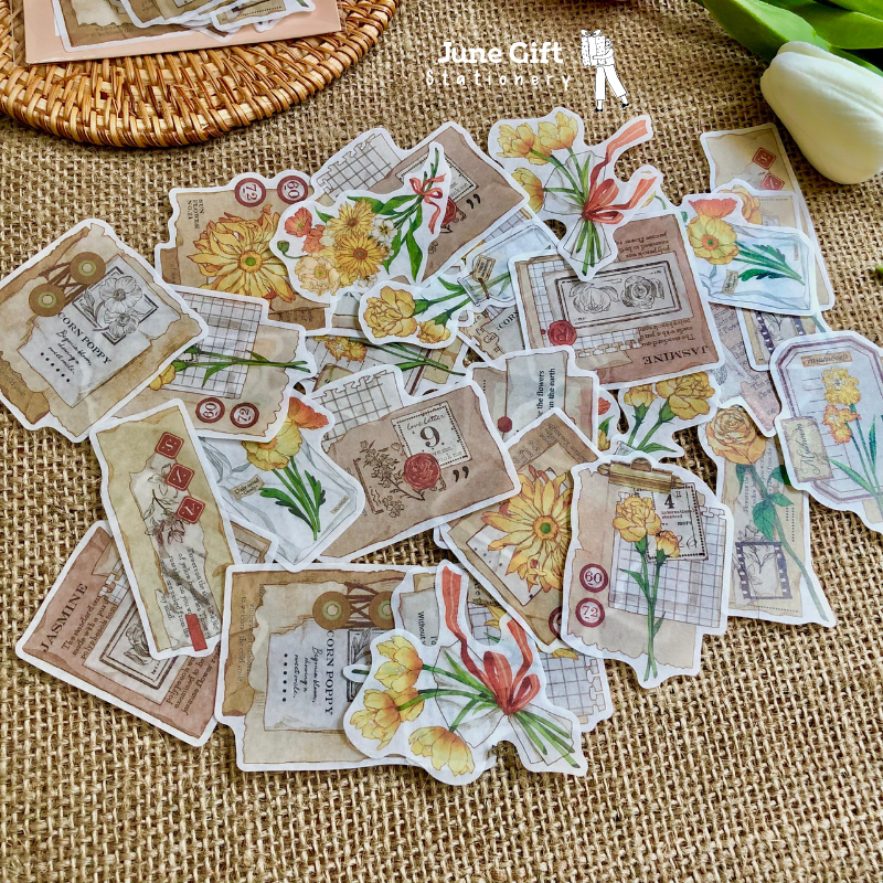 Sticker Washi Hoa Vintage - Infeel Me