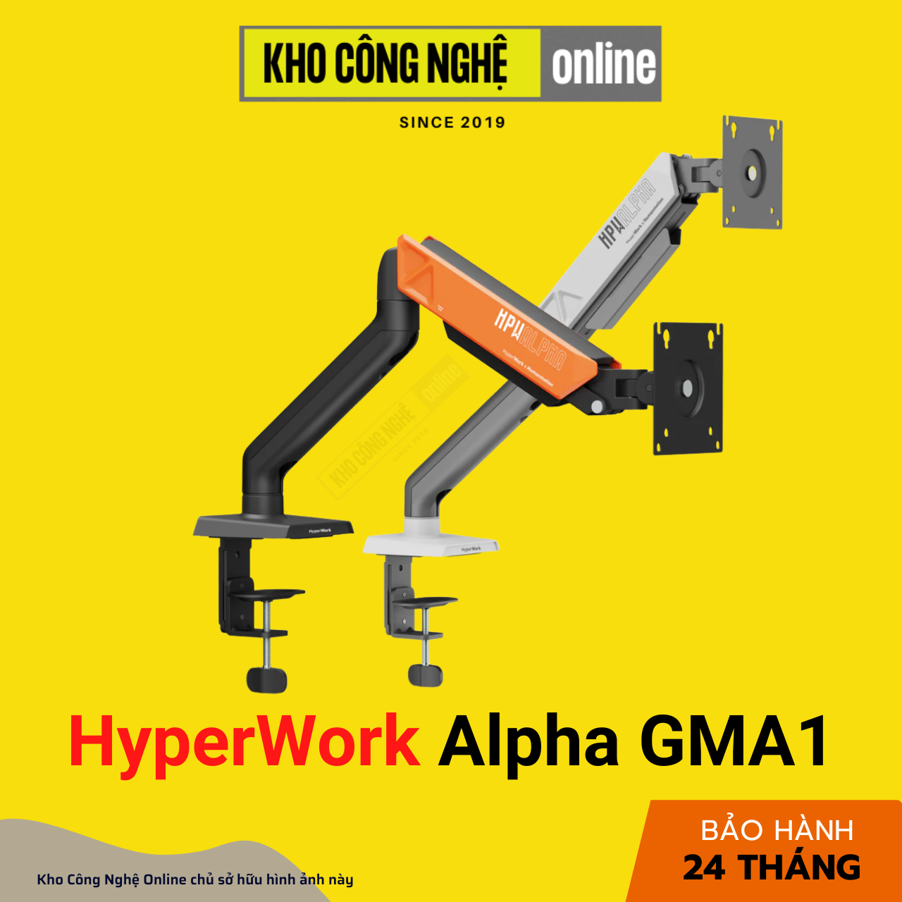 Giá đỡ màn hình HyperWork Alpha HPW GMA1 (Hàng Chính Hãng)