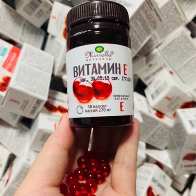 [HCM]Vitamin E Đỏ Nga Mirrolla 270mg