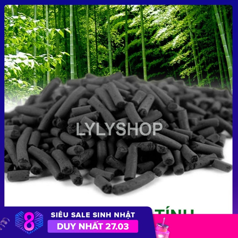 Than hoạt tính lọc nước bể cá 1500GR, vật liệu lọc nước sinh hoạt, vật liệu lọc bể cá siêu tốt, xử lý khí thải, khử độc ...