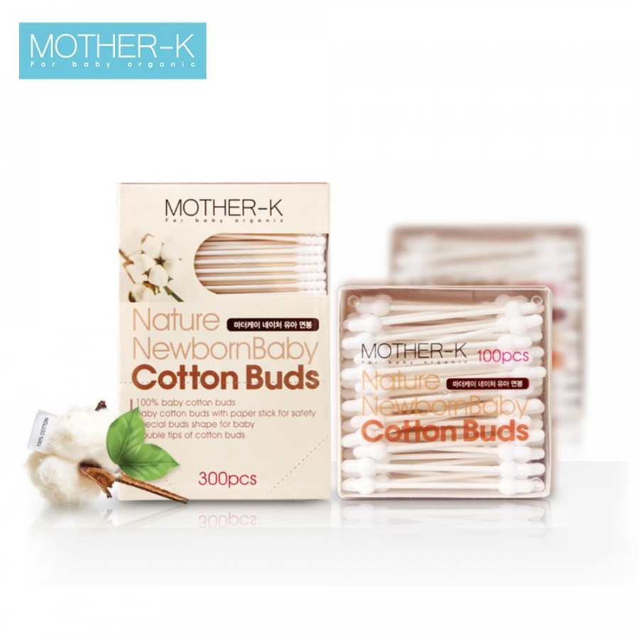 Tăm bông sơ sinh Mother-K Hàn Quốc(100c)