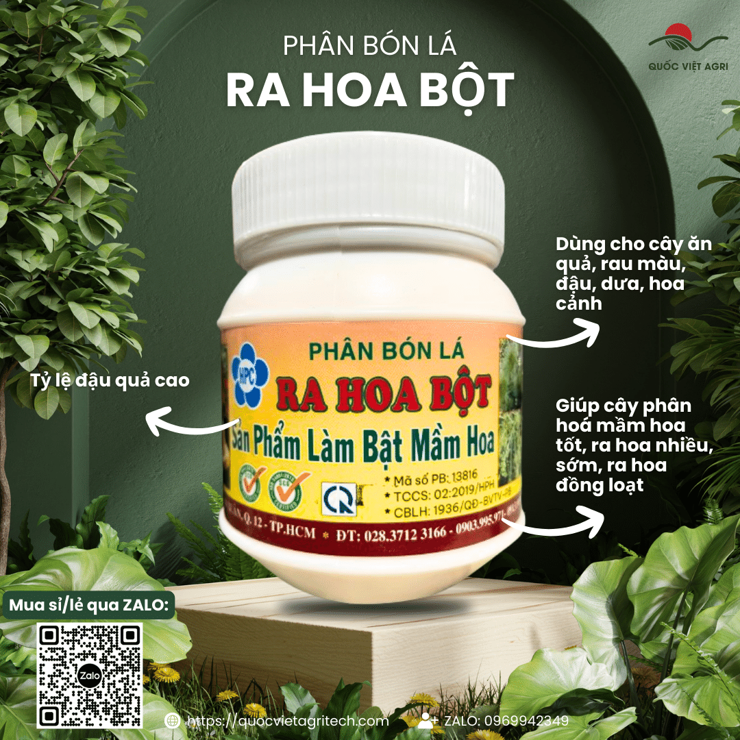Phân bón lá - ra hoa bột - làm bật mầm hoa - 300g