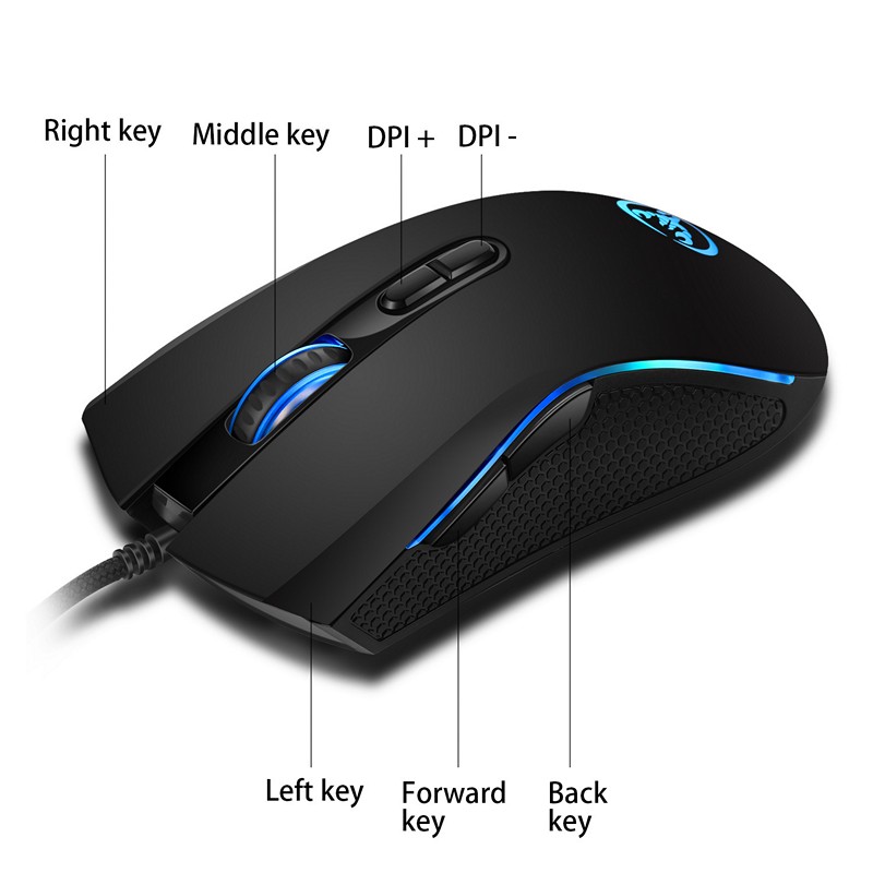 [HCM]Chuột LED RGB 3200 DPI Gaming Mouse HXSJ A868