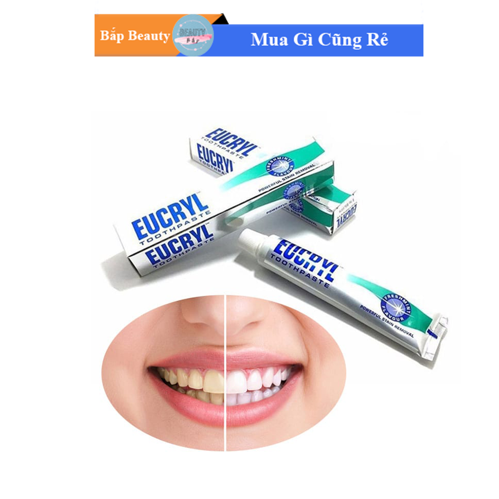 Kem đánh răng Eucryl giúp trắng răng, giảm hôi miệng
