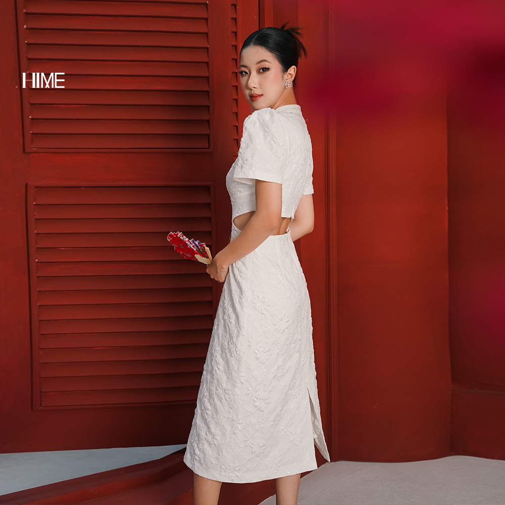 Váy thiết kế cổ tàu cut out HIME H192