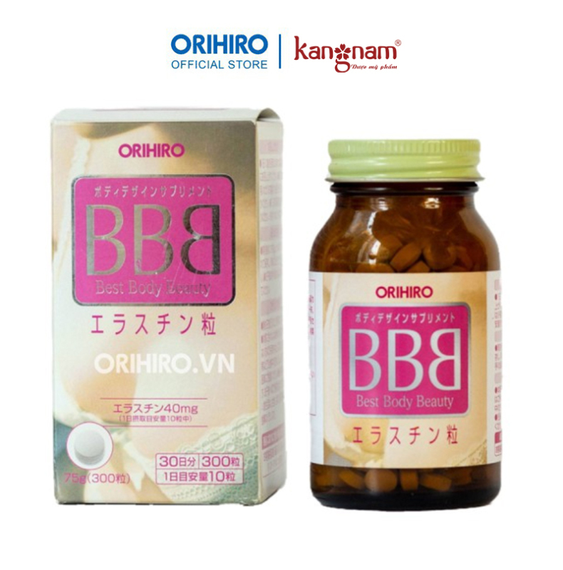 Viên uống nở ngực BBB Best Beauty Body Orihiro Nhật Bản giúp tăng kích thước và săn chắc ngực, 300 viên/hộp