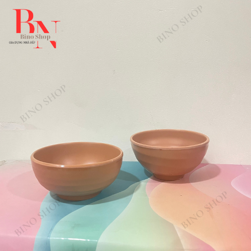 Chén Cơm Nhựa Melamine Nhám Ngói
