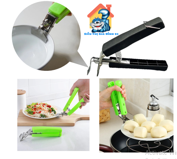 Dụng cụ gấp thức ăn nóng dạng kẹp - dụng cụ gắp đồ ăn nóng chuyên dụng gd69