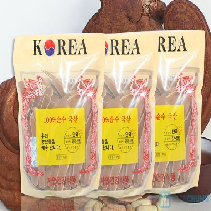 [HCM]Nấm linh chi thái lát Hàn Quốc bịch 500g