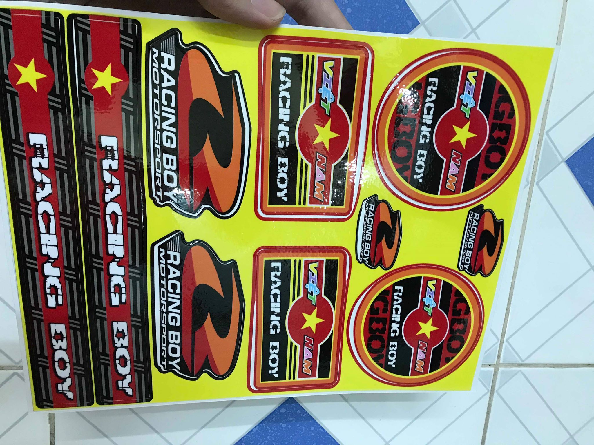 [HCM]SÉT TEM LOGO VIỆT NAM RACING