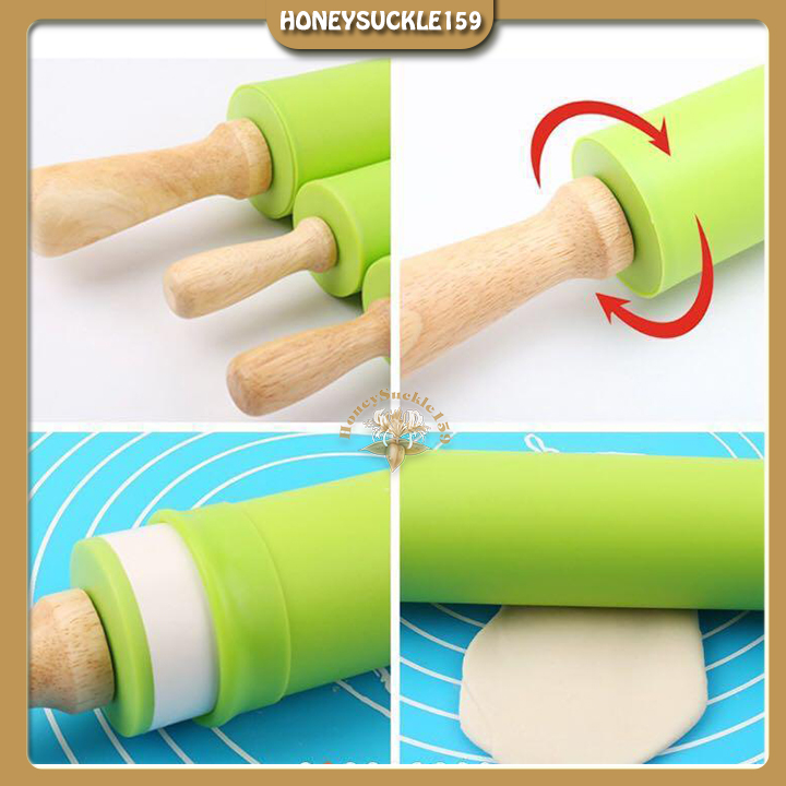 Cán Lăn Bột Silicon / Rolling Pin Silicon 30cm