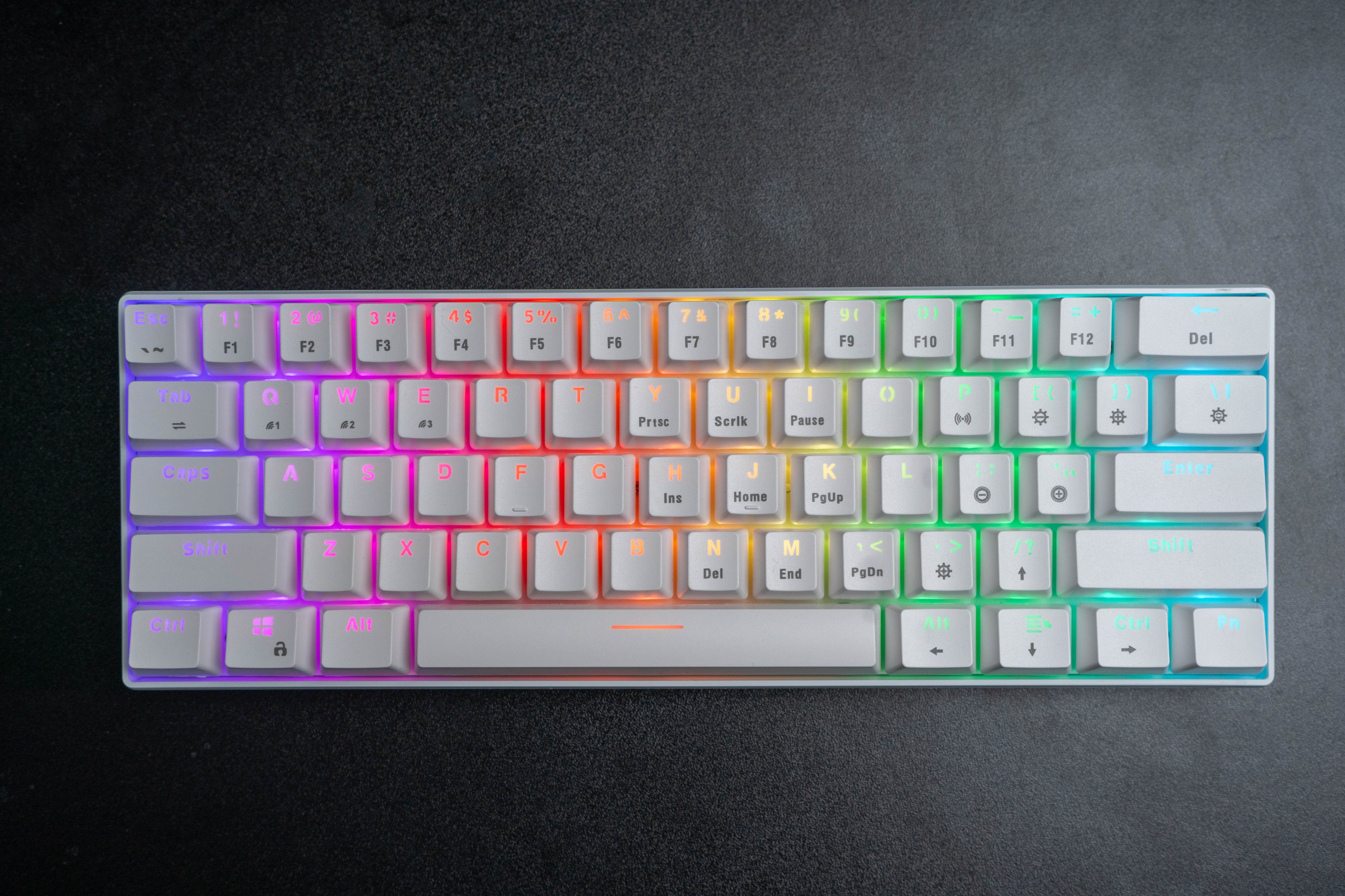 Bàn Phím Cơ Không Dây Blutooth E-DRA EK361W Led RGB - Brown Switch