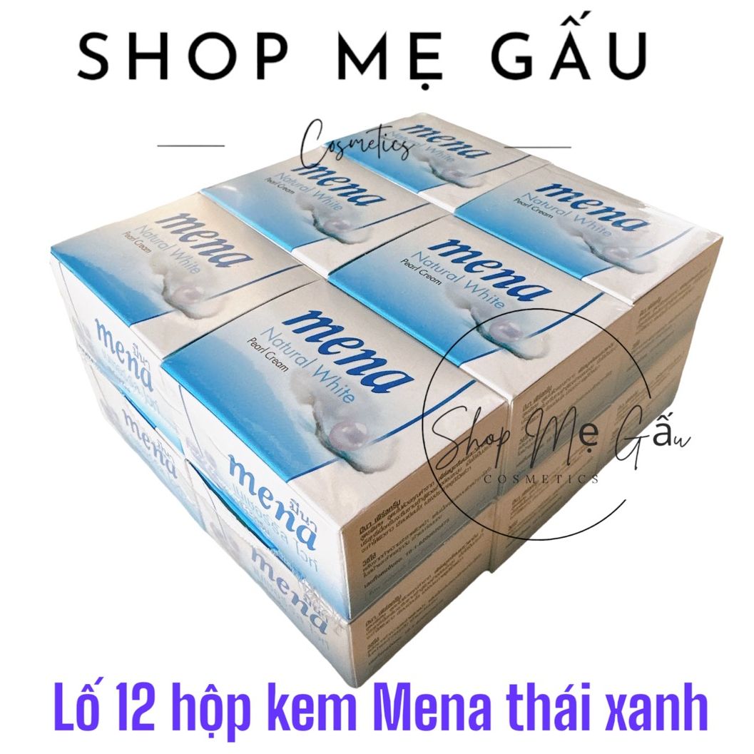 Lố 12 hộp kem mena thái lan xanh