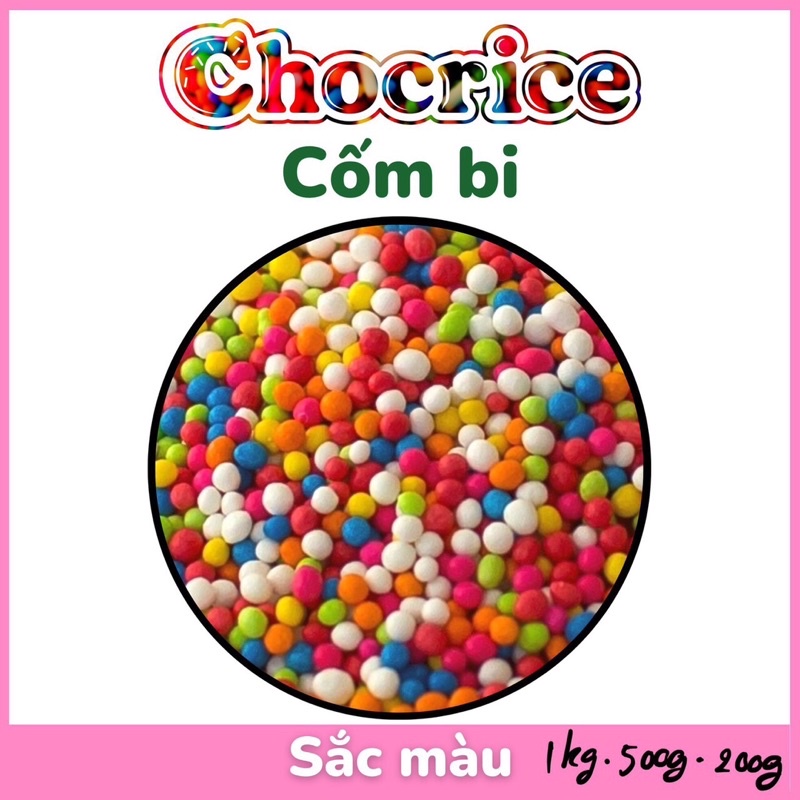CỐM NHIỀU MÀU TRANG TRÍ BÁNH ( triết 100gr-250gr)