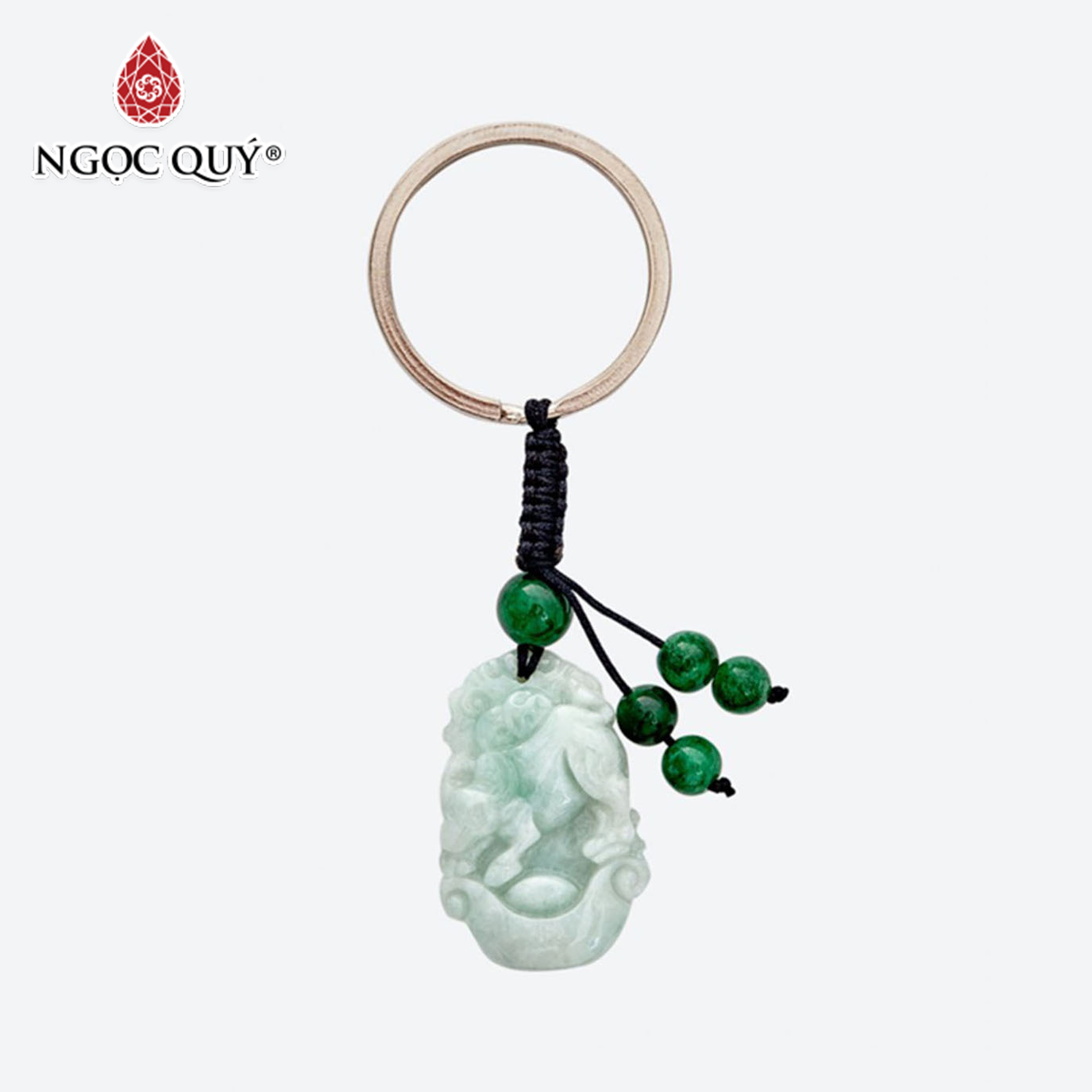 [HCM]Móc Khóa Đá Cẩm Thạch Phỉ Thúy - Ngọc Quý Gemstones