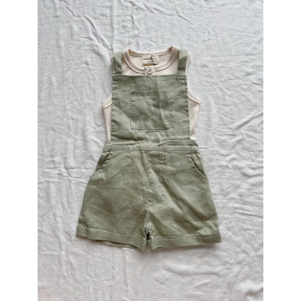 Summer Singlet Rib Bodysuit Macro & Micro (Bodysuit Sát Nách Thun Tăm Trẻ Em)