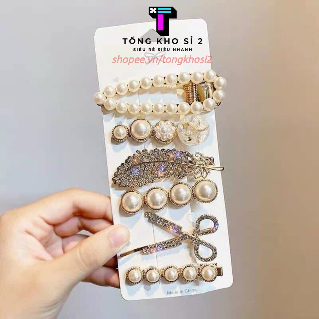 Set 6 Kẹp Tóc Tiểu Thư Sang Chảnh