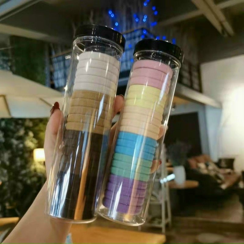 Hộp 20 chun cột tóc màu trơn bền đẹp