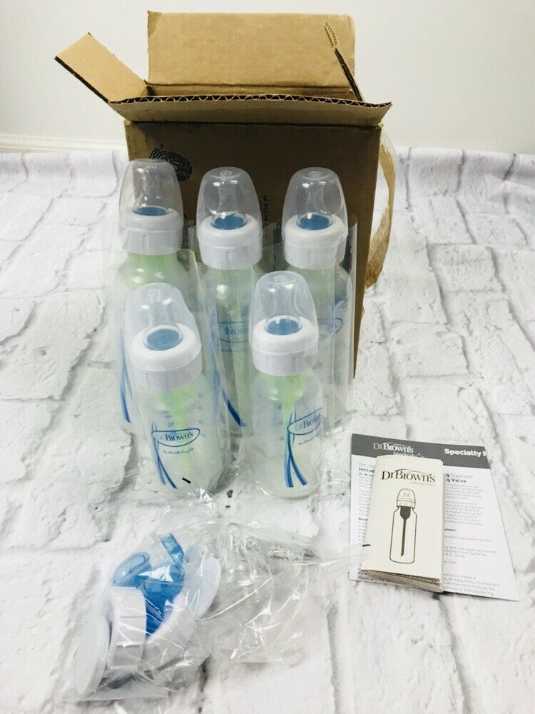 [HCM]Set 5 bình sữa Dr Brown options cổ hẹp 120ml 250ml có van đặc biệt