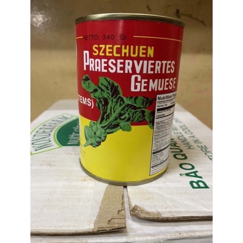CẢI TỨ XUYÊN (CHA XOI) LON 340G